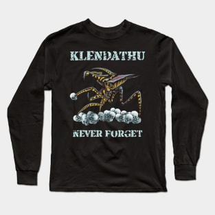 Starship Troopers (1997): KLENDATHU NEVER FORGET Long Sleeve T-Shirt